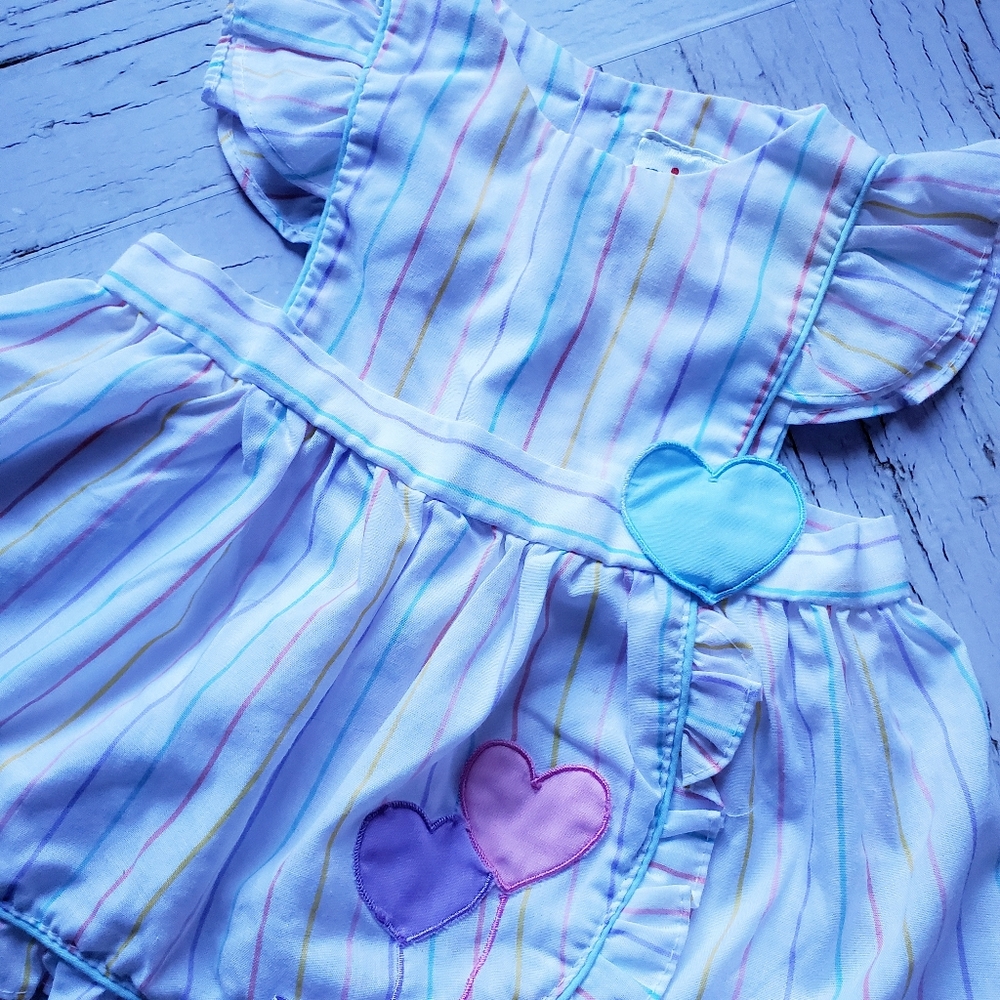 Vintage Mini Togs Dress and Bonnet - Picture 2 of 3